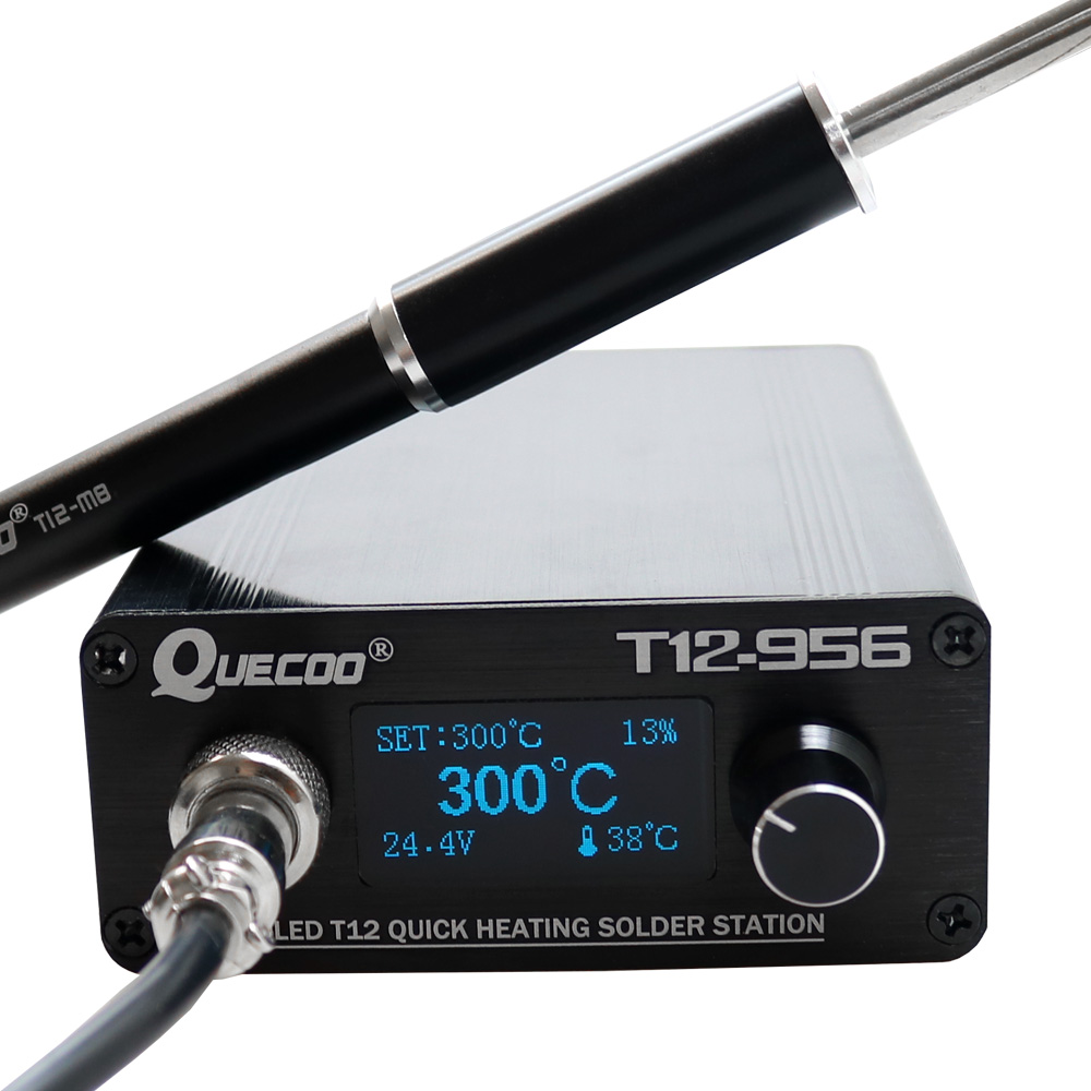 Tools For Electronic Workshop - Estación Digital de soldadura QUECOO T12-956,