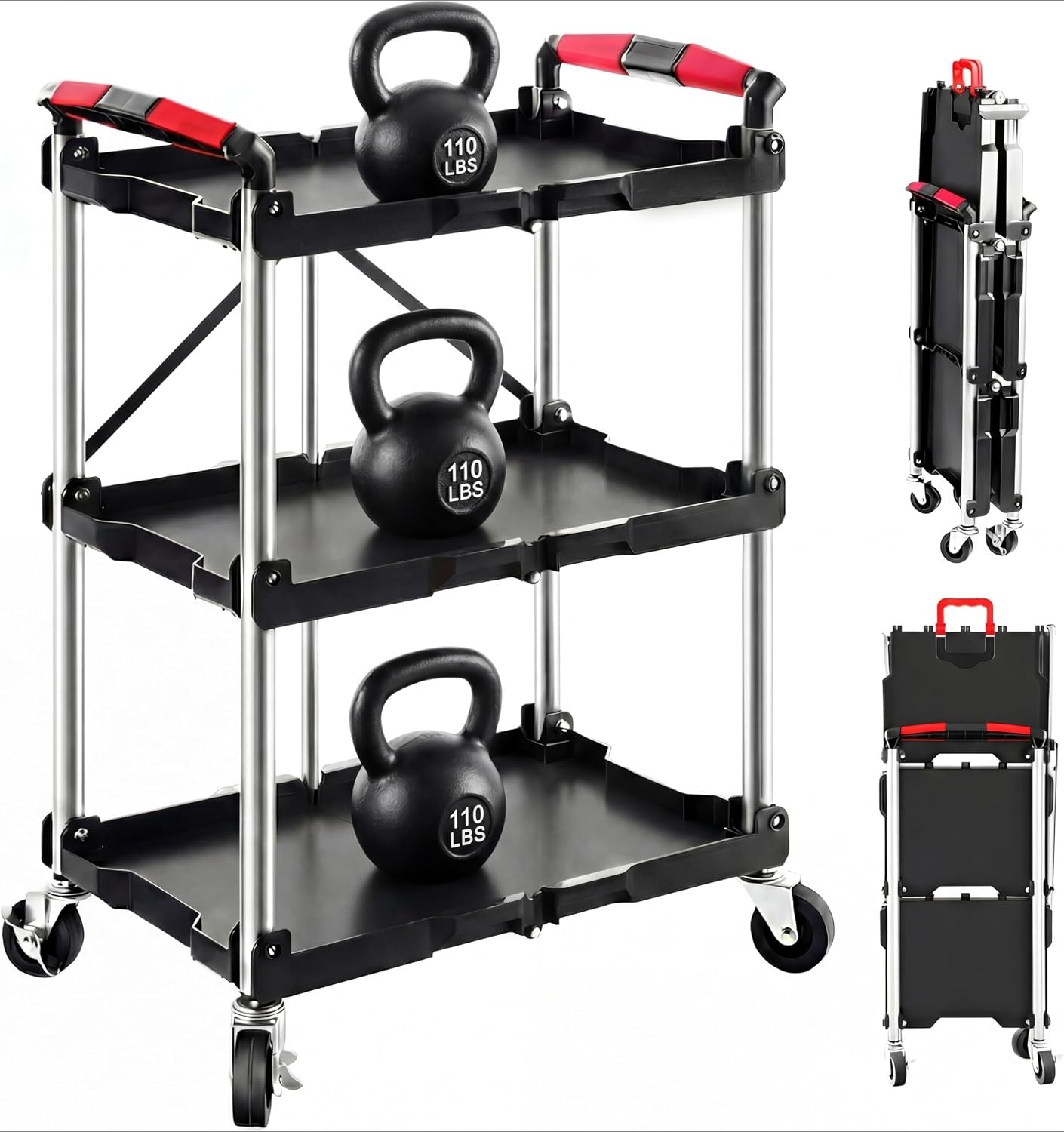 Tools For Garage Workshop - Carrito de Servicio Plegable de 3
