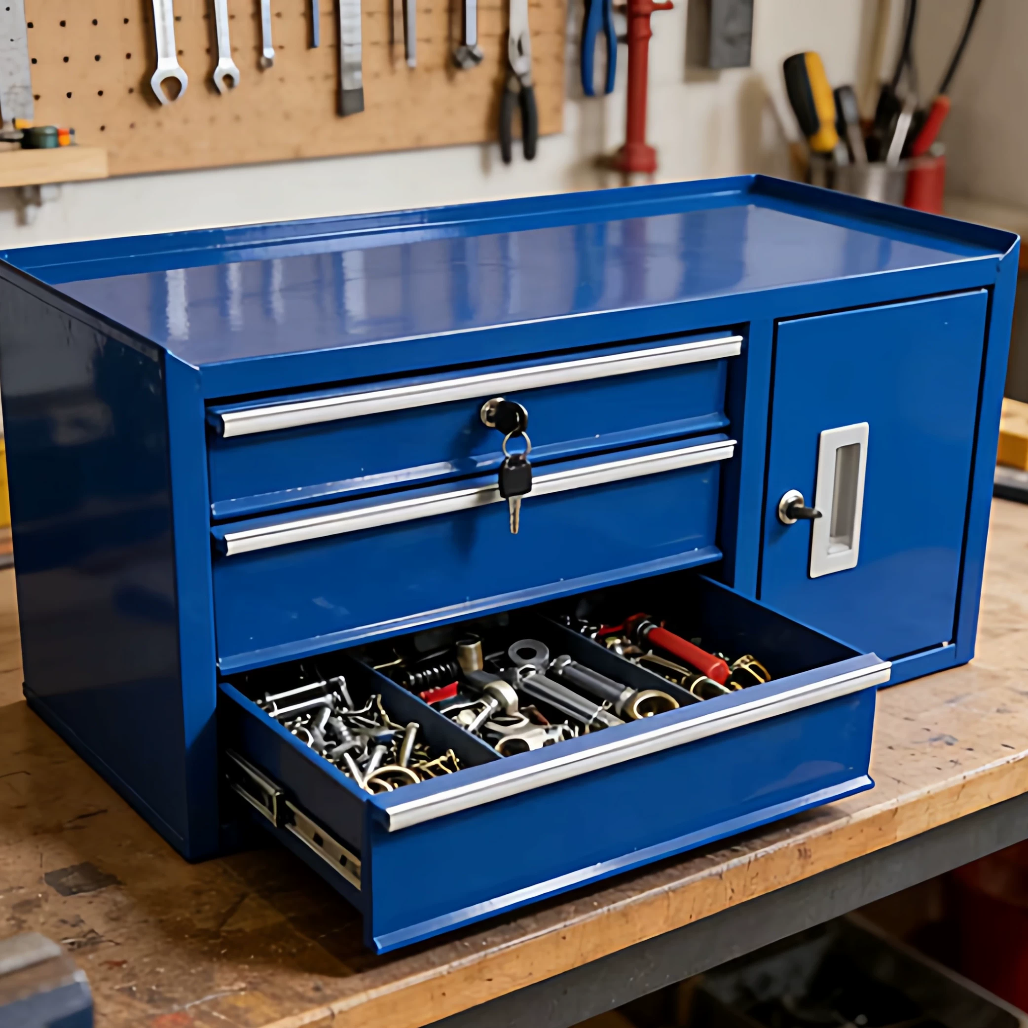 Caja de almacenamiento metálic - Tools Use In The Workshop reseña y precio
